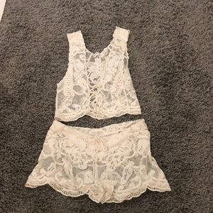 Rat and Boa white Nolita set